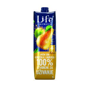 НЕКТАР ЛАЈФ – СОК ОД КРУША 100% 1 Л