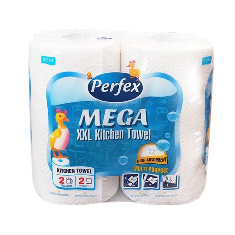 ПЕРФЕКС МЕГА ДВОСЛОЈНИ КУЈНСКИ БРИСАЧИ 2 РОЛНИ