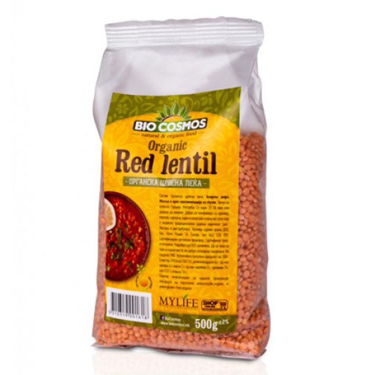 БИО КОСМОС ОРГАНСКА ЦРВЕНА ЛЕЌА 500 ГР