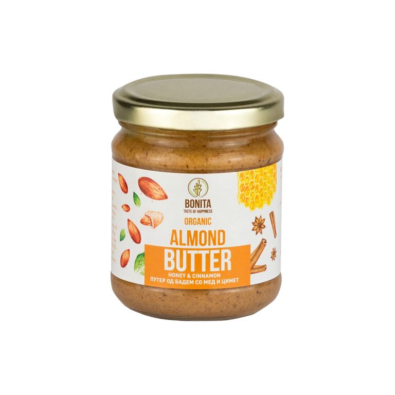 БОНИТА ОРГ.ПУТЕР БАДЕМ, МЕД И ЦИМЕТ 200Г