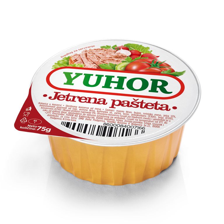 ЈУХОР ЈЕТРЕНА ПАШТЕТА 75 ГР
