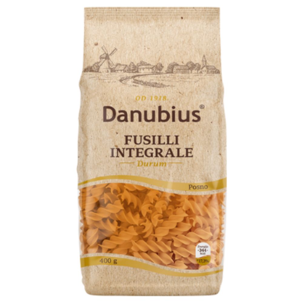МАКАРОНИ ДАНУБИУС 400 ГР ФУСИЛИ ИНТЕГРАЛЕ