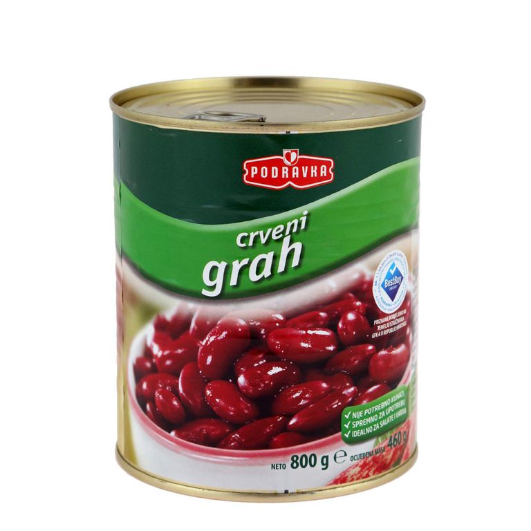 ПОДРАВКА ЦРВЕН ГРАВ ВО КОНЗЕРВА 800 ГР