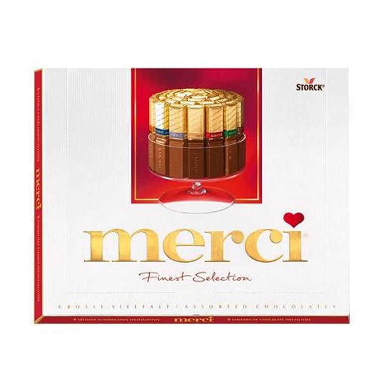 МЕРСИ ФАЈНЕСТ СЕЛЕКШН АСОРТЕД ЧОКОЛАТЕС БОНБОНИЕРА 250 ГР