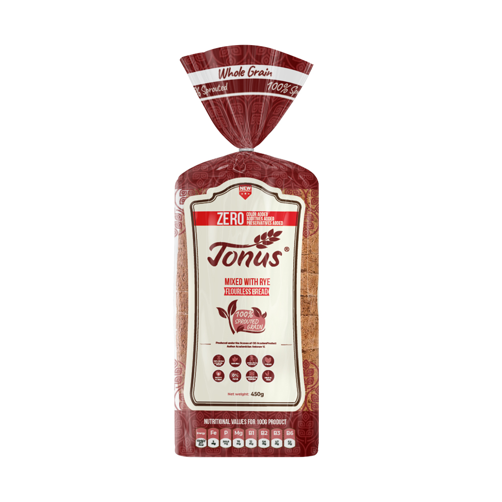 ТОНУС ЛЕБ МЕШАН РЖАН 450 ГР