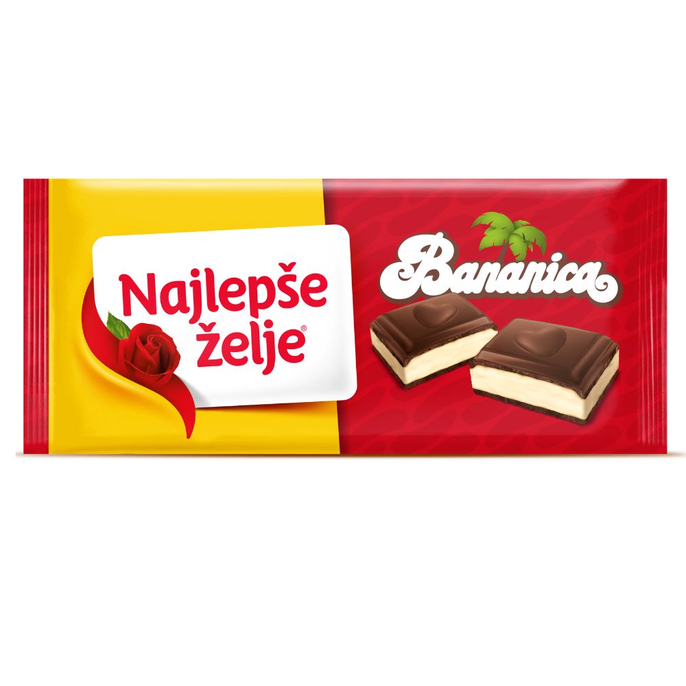 НАЈЛЕПШЕ ЖЕЉЕ ЧОКОЛАДА БАНАНИЦА 184 ГР