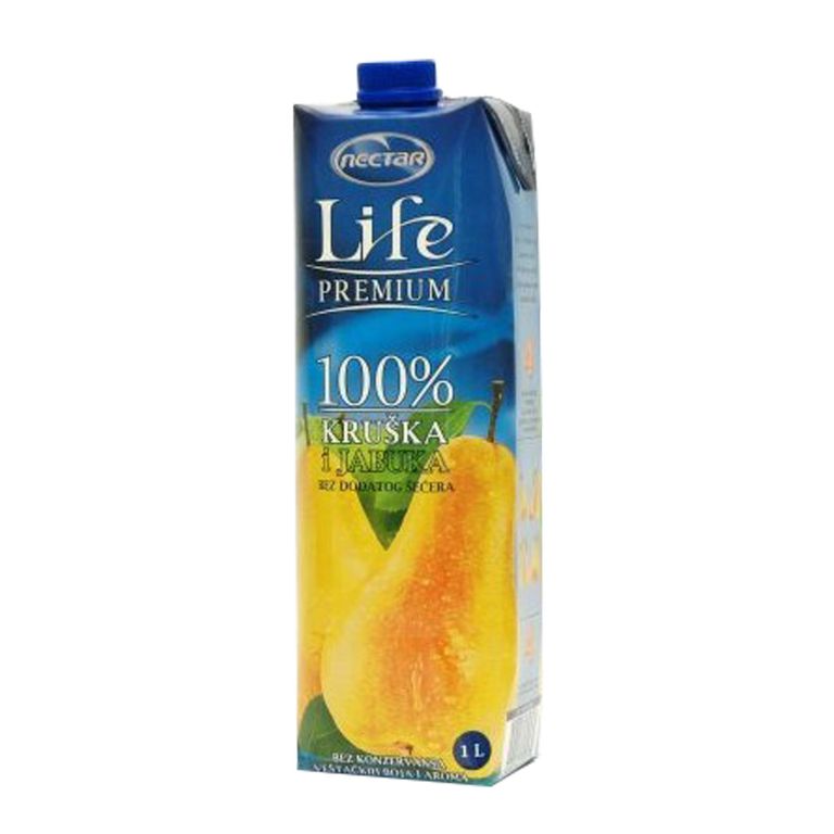 НЕКТАР ЛАЈФ – СОК ОД КРУША 100% 1 Л