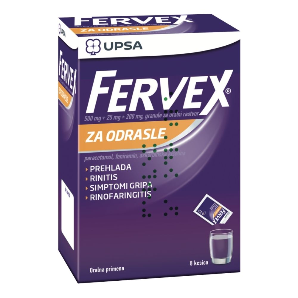 Fervex За возрасни 8 ќесички