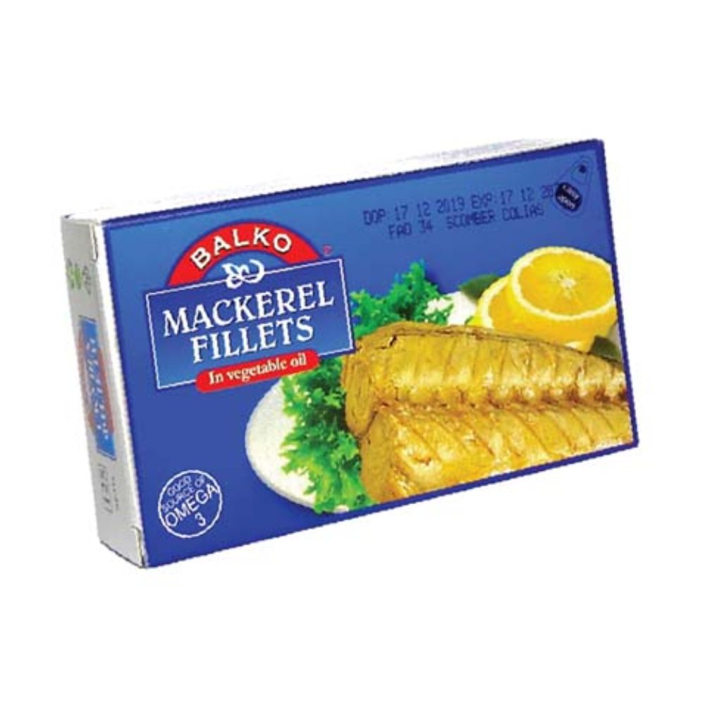 БАЛКО СКУША ФИЛЕТИ ВО МАСЛО 125 ГР