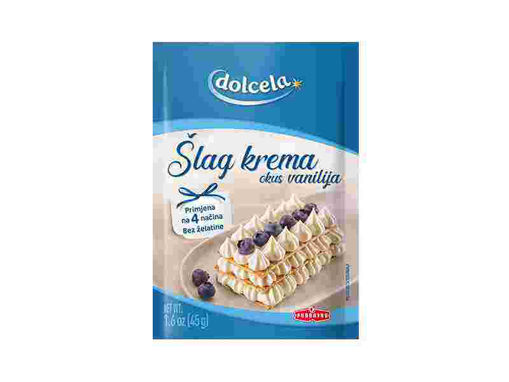 ПОДРАВКА ДОЛЦЕЛА – ШЛАГ КРЕМА СО ВКУС НА ВАНИЛА 45 Г