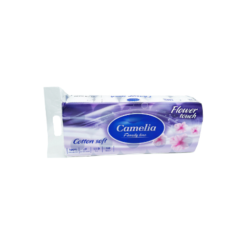 КАМЕЛИА ФЛАУЕР ТАЧ – ТОАЛЕТНА ХАРТИЈА 3 СЛОЈНА 10/1