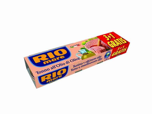 РИО МАРЕ 3+1 ТУНА ВО МАСЛИНОВО МАСЛО 4 Х 80 ГР