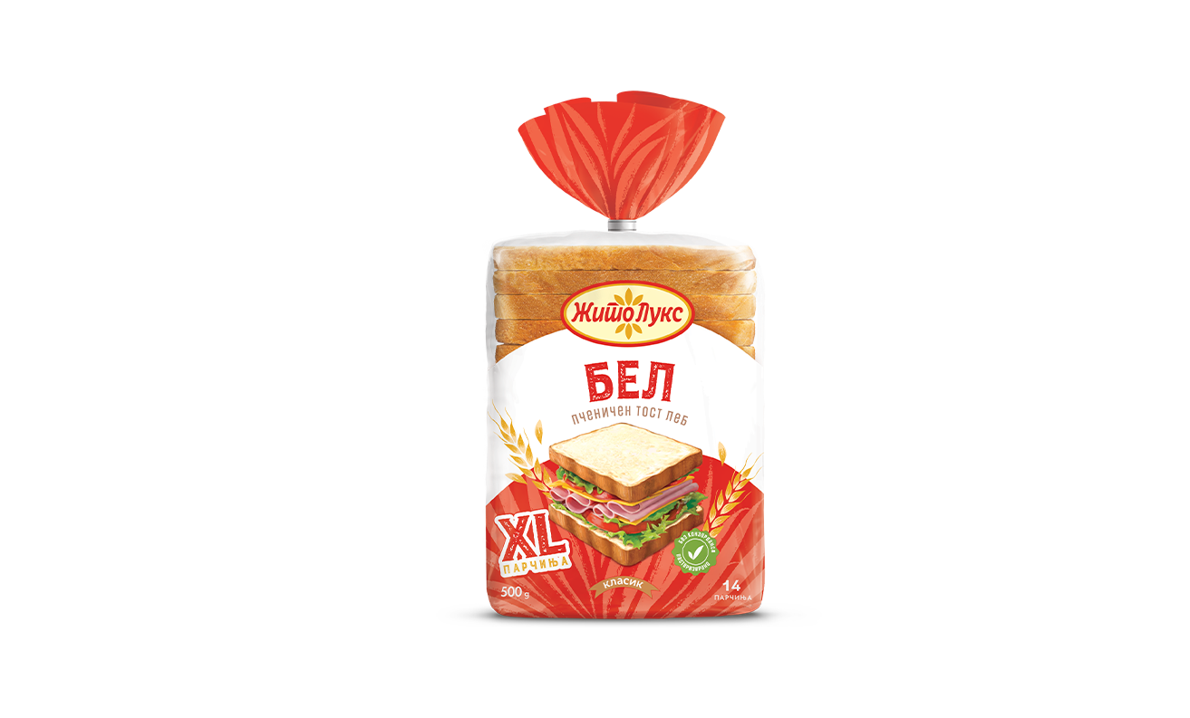 ЖИТО ЛУКС – ТОСТ ЛЕБ БЕЛ ХЛ 500 Г