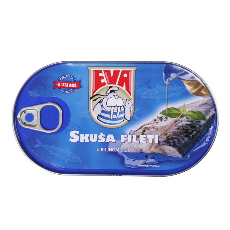 ЕВА ХАРИНГА ФИЛЕТИ ВО РАСТИТЕЛНО МАСЛО 170 ГР