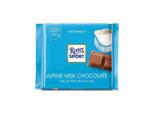 ЧОКОЛАДО РИТЕР СПОРТ АЛПСКО МЛЕКО 100Г