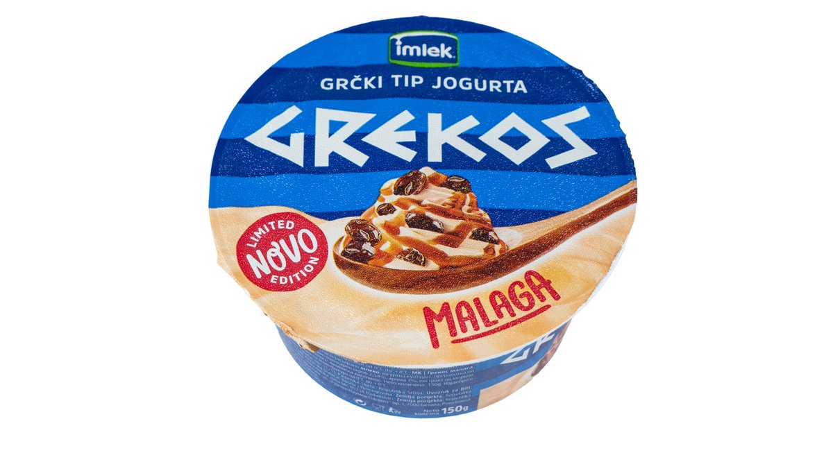 ЈОГУРТ ГРЧКИ ГРЕКОС 150 ГР МАЛАГА