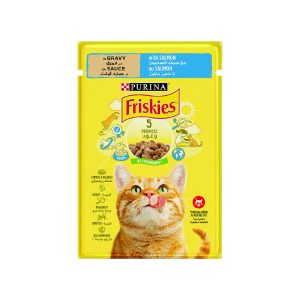 ПУРИНА ФРИСКИС ХРАНА ЗА МАЧКИ СО ЛОСОС 85 ГР