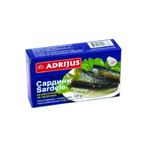 САРДИНА ВО РАСТИТЕЛНО МАСЛО АДРИЈУС