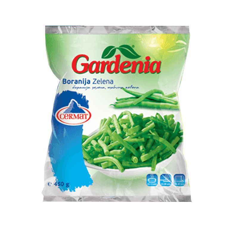 ЦЕРМАТ ГАРДЕНИА ЗЕЛЕНА БОРАНИЈА 400 ГР (ЗАМРЗНАТО)