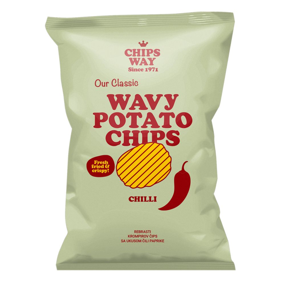 ЧИПС ВЕЈ ЧИЛИ РЕБРАСТ ЧАЧАНСКИ ЧИПС 150 ГР