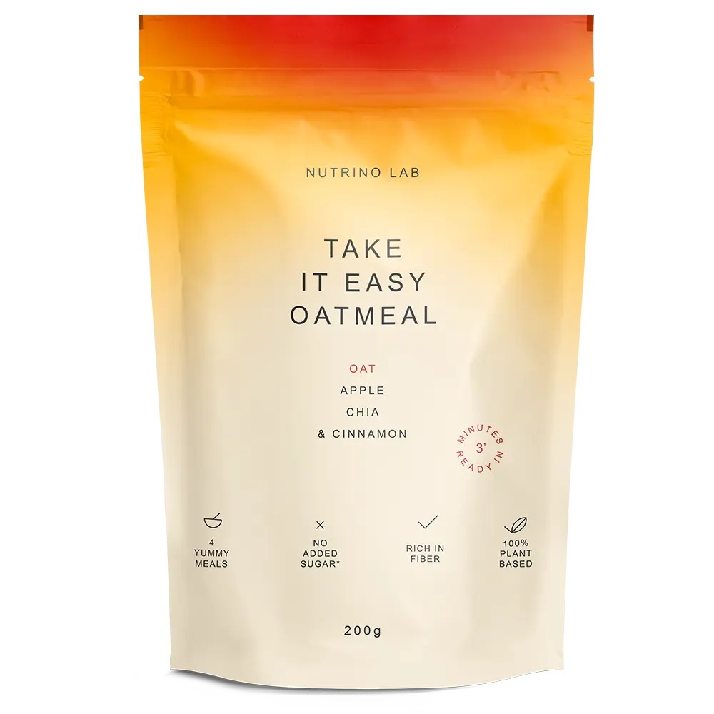 НУТРИНО ЛАБ ТЕЈК ИТ ИЗИ ОАТМЕАЛ ОВЕСНА КАША СО ЈАБОЛКО, ЧИА И ЦИМЕТ 200 ГР