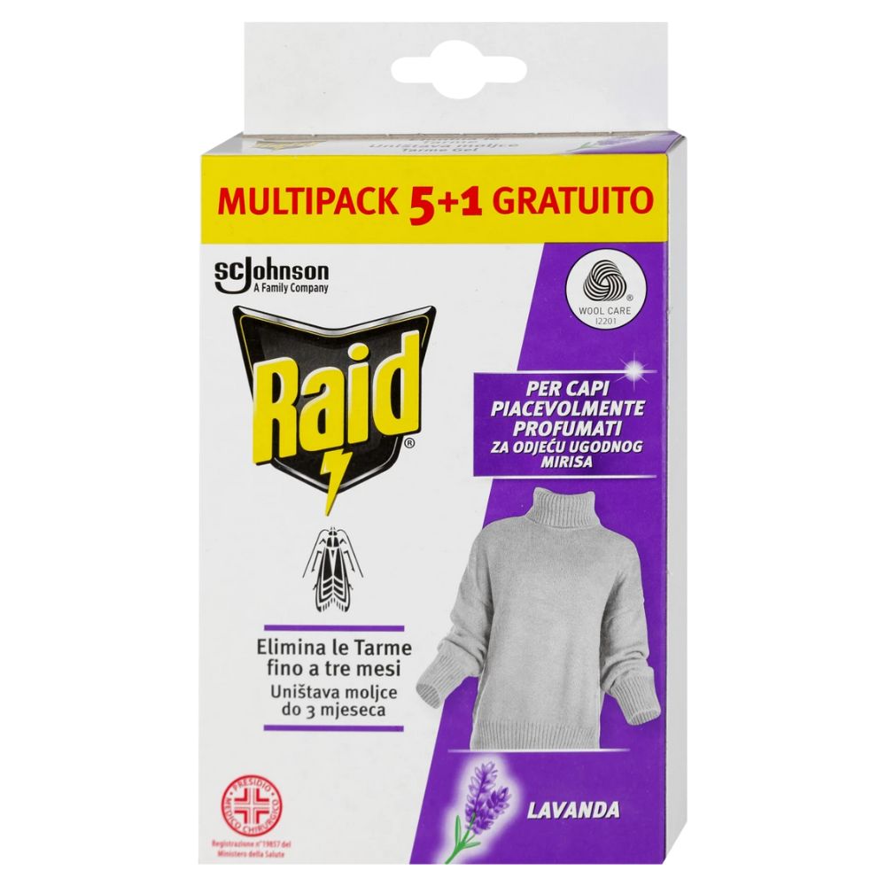 Raid Плочки против молци со мирис на лаванда 6/1