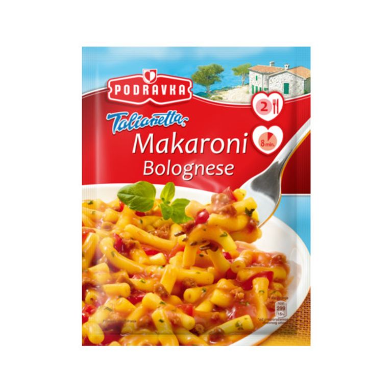 ПОДРАВКА МАКАРОНИ БОЛОЊЕЗЕ 2 ПОРЦИИ 160 ГР