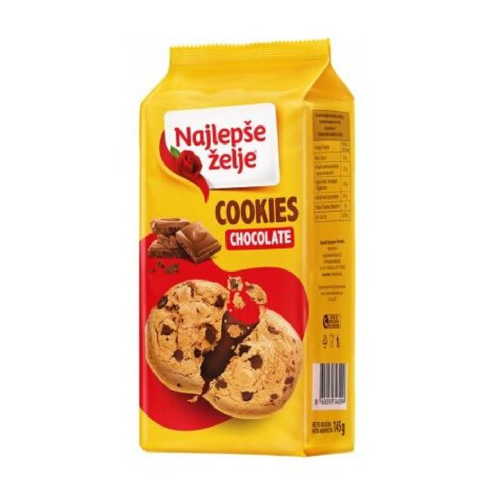 БИСКВИТИ НАЈЛЕПШЕ ЖЕЉЕ СО ЧОКОЛАДА 145 ГР