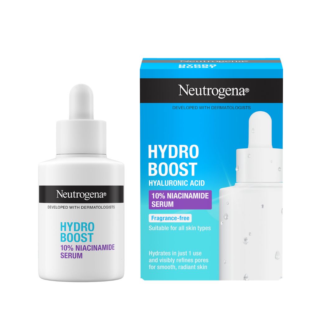 НЕУТРОГЕНА ХИДРО БУСТ СЕРУМ СО НИАЦИНАМИД 30 МЛ