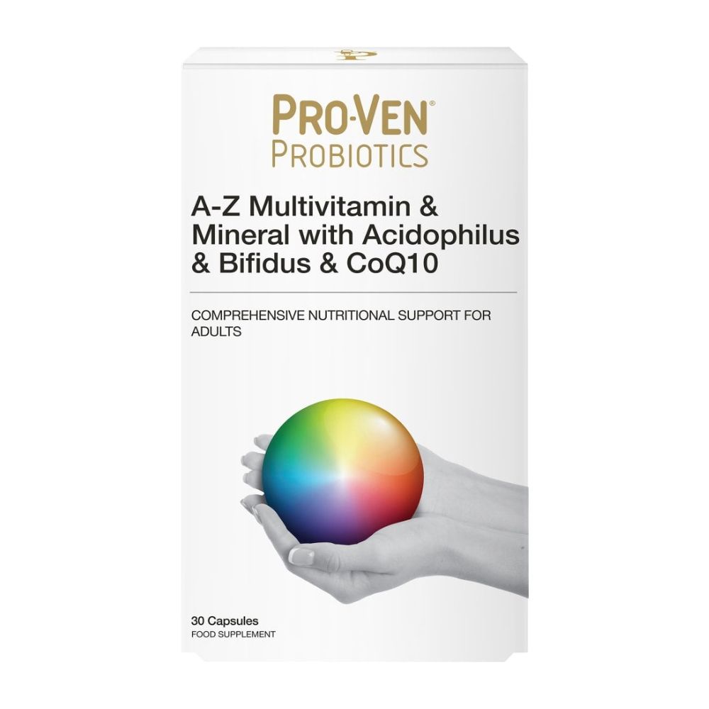 Proven A-Z Мултивитамини и минерали со ацидофилус и бифидус и коензим Q10 30 капсули