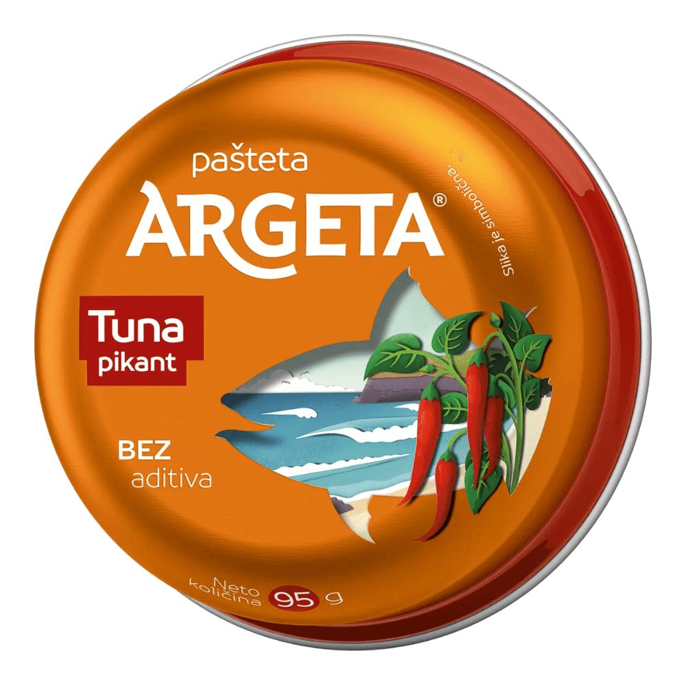АРГЕТА ПАШТЕТА ОД ТУНА ПИКАНТ 95 ГР