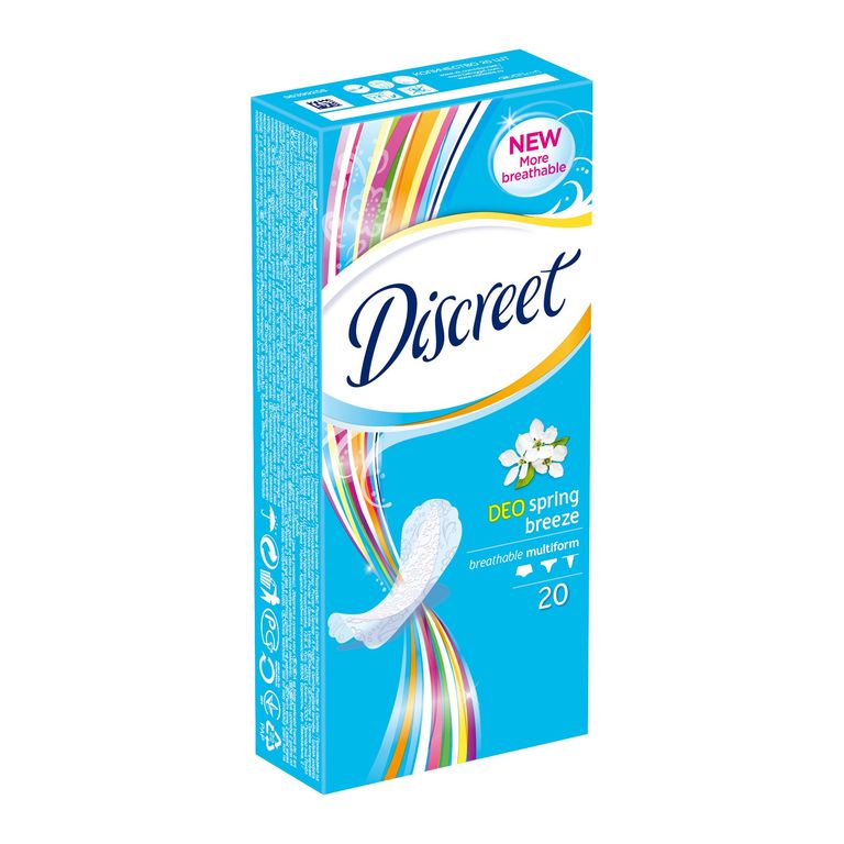 Discreet Deo Spring Breeze Секојдневни влошки 20/1