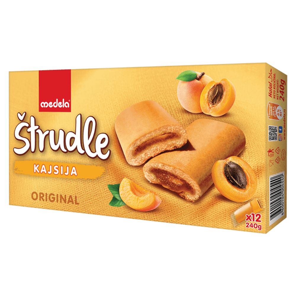 МЕДЕЛА ШТРУДЛА СО КАЈСИЈА 240 ГР