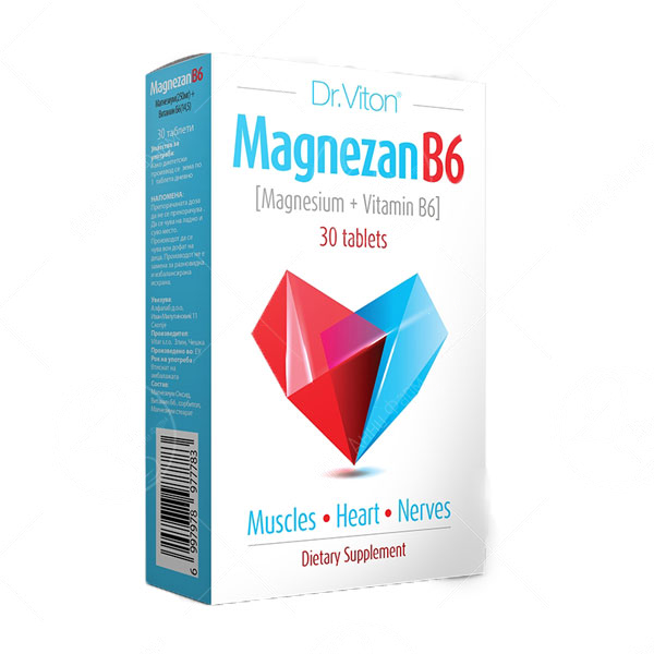 ДР.ВИТОН МАГНЕЗАН Б6 30 ТАБЛЕТИ