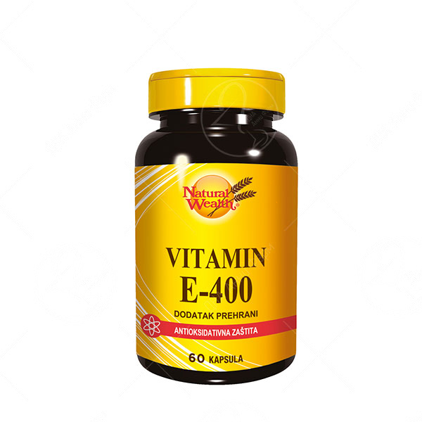 NATURAL WEALTH Витамин Е 400 ИЕ, 100 капсули
