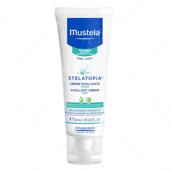 Mustela Stelatopia Емолиентен крем за лице 40мл