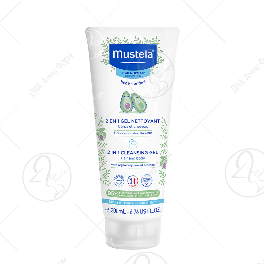 Mustela 2 Во 1 Шампон за капење 200мл