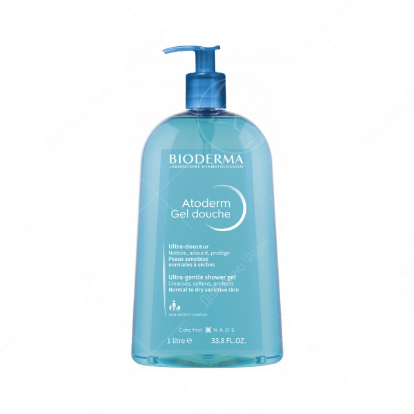 BIODERMA Atoderm Нежен гел за туширање, 1000 мл