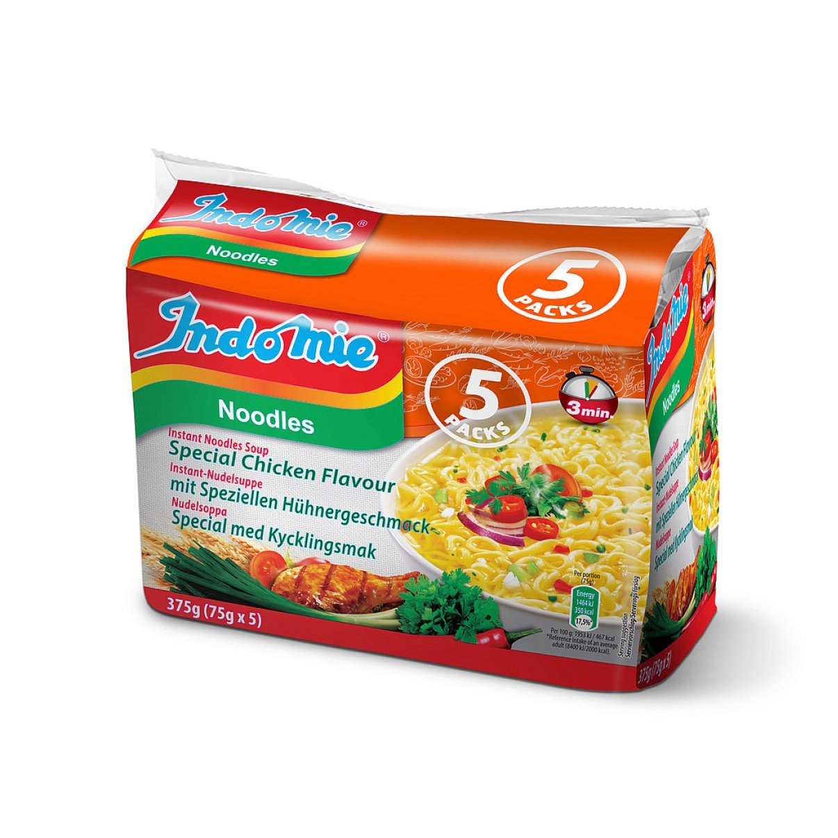 ИНДОМИ НУДЛИ ТЕСТЕНИНИ ПИЛЕШКО 5 Х 75 Г