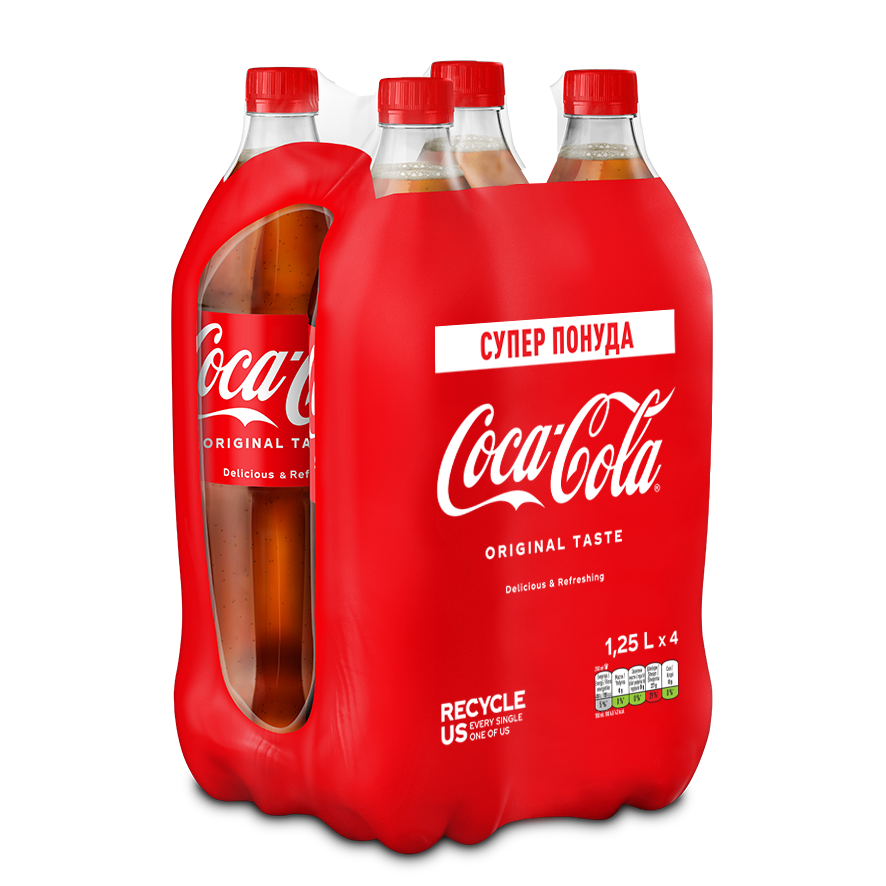 КОКА КОЛА 4 Х 1.25 Л