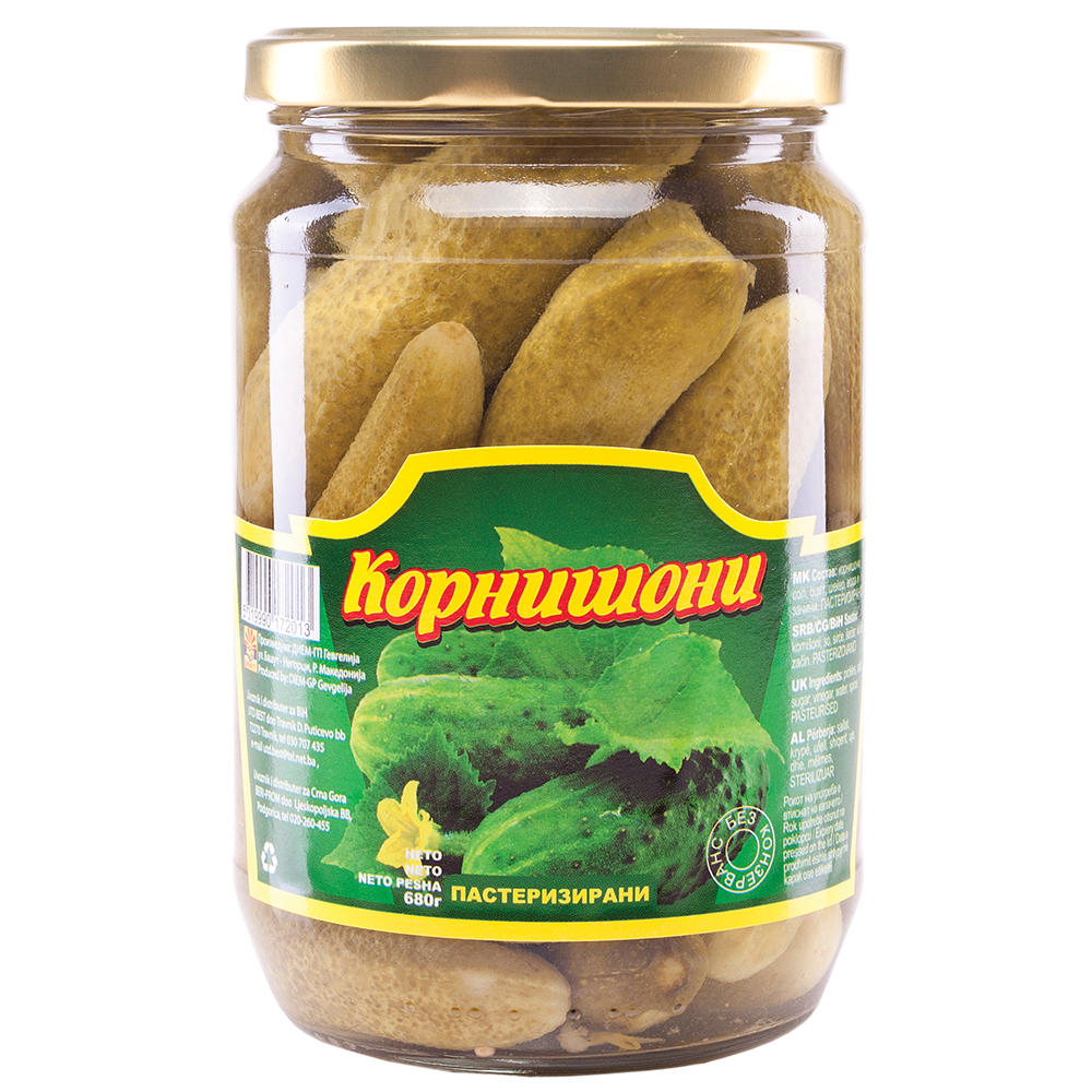 ДИЕМ-ГП КОРНИШОНИ ПРВА КЛАСА 680 ГР