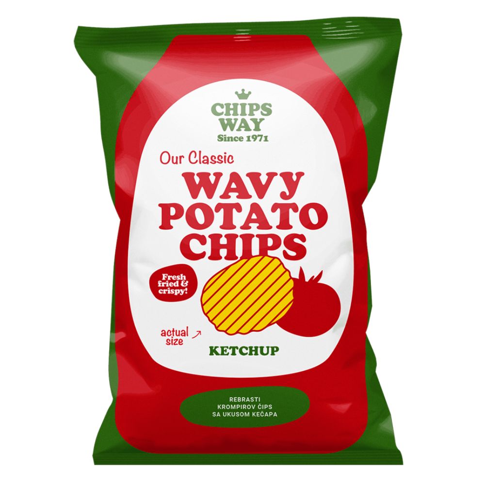 ЧИПС ВЕЈ ЧИПС РЕБРЕСТ СО КЕЧАП 150 ГР