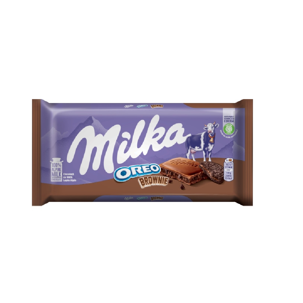 МИЛКА ОРЕО БРАУНИ ЧОКОЛАДО СО ОРЕО 100 ГР