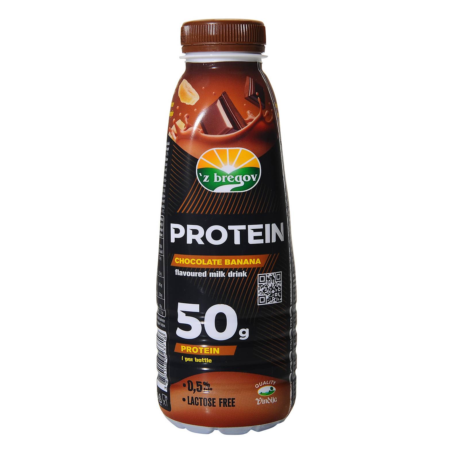 З'БРЕГОВ МЛЕЧЕН ПРОТЕИНСКИ НАПИТОК СО ЧОКОЛАДА И БАНАНА 500 ГР