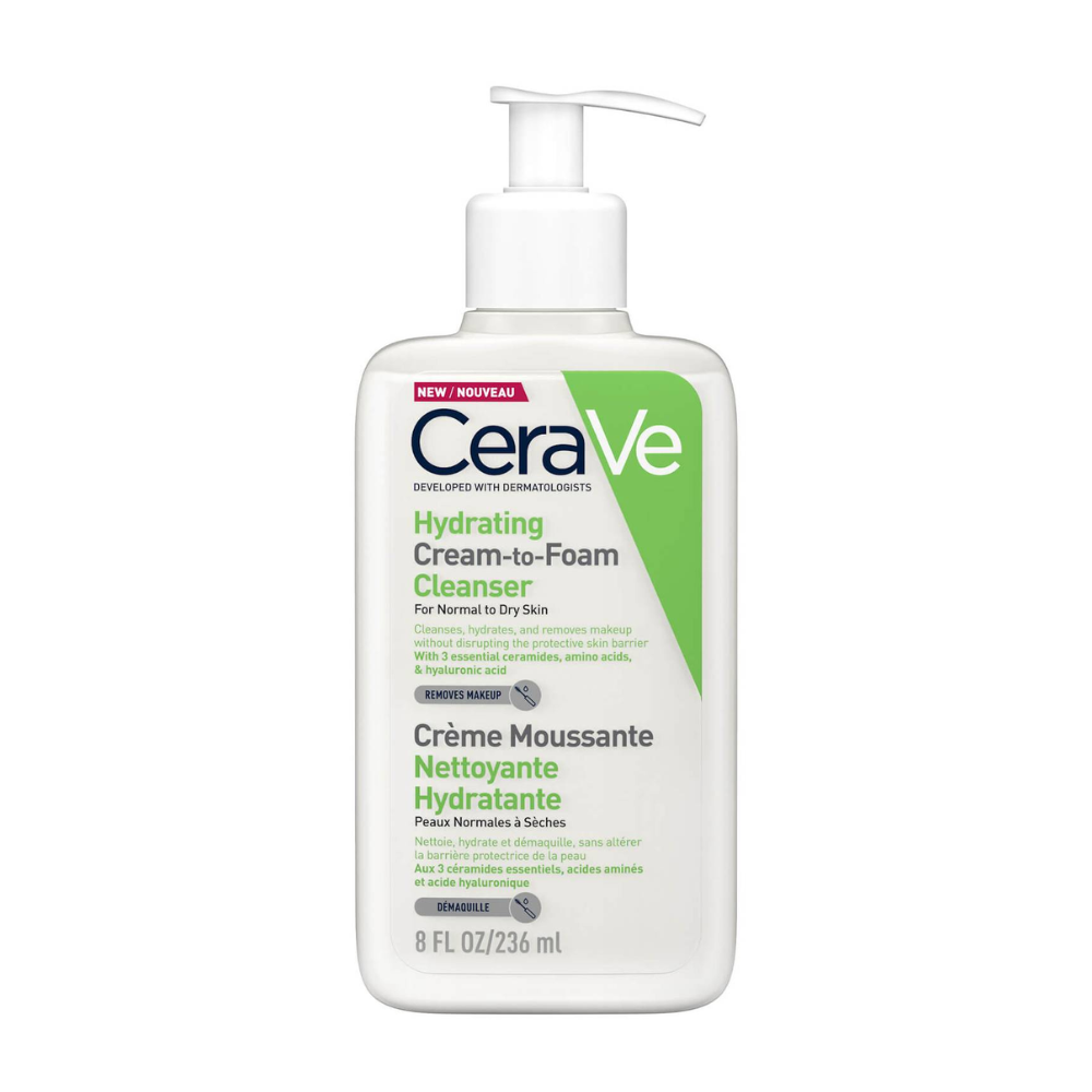 CERAVE Хидратантна кремасто-пенеста емулзија за чистење лице, 236 мл