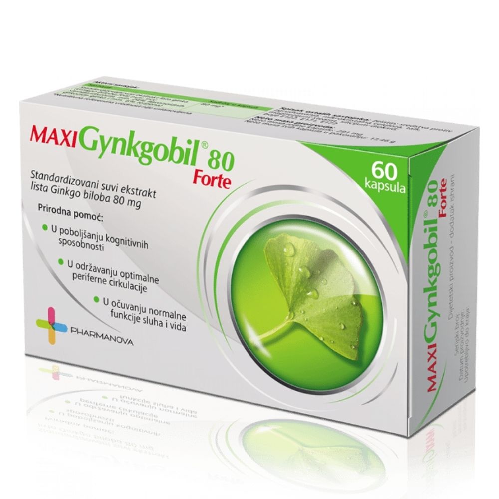 PHARMANOVA Макси гинкобил форте 80, 60 капсули