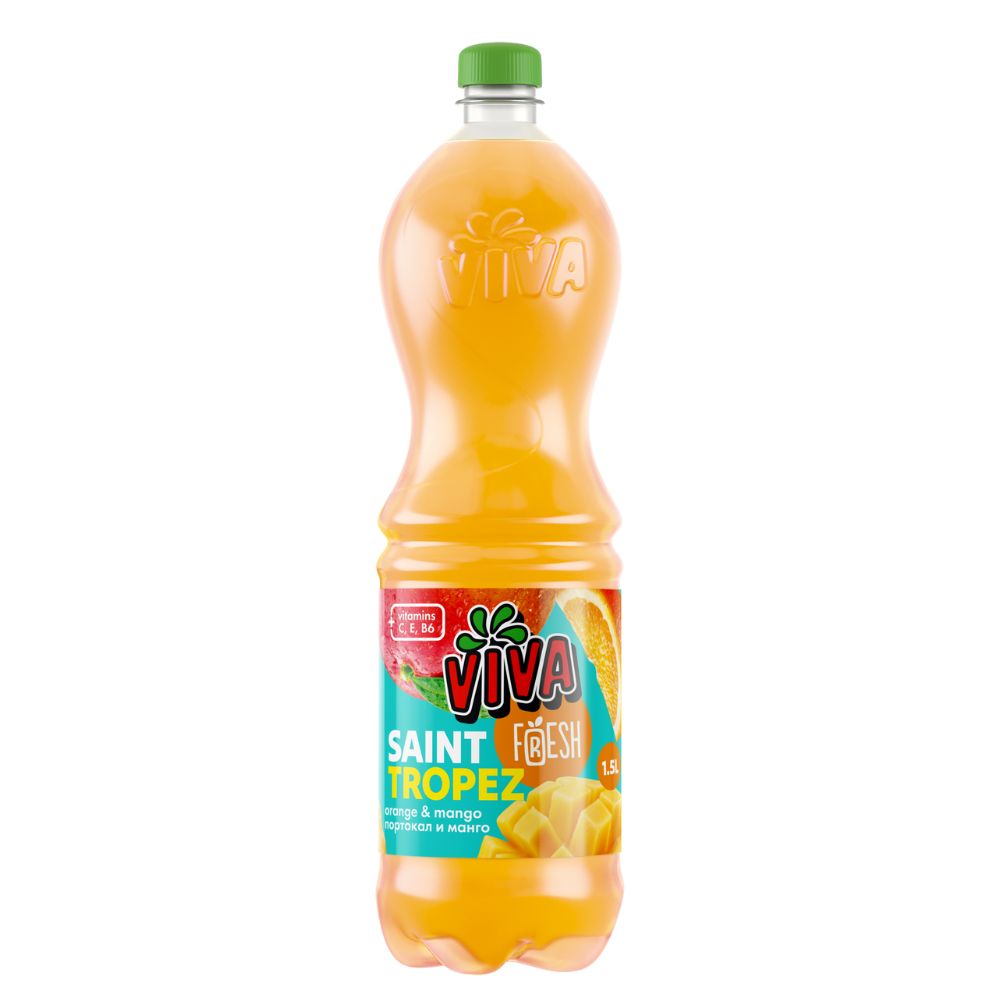 ВИВА ФРЕШ СОК ОД ПОРТОКАЛ И МАНГО 1,5 Л