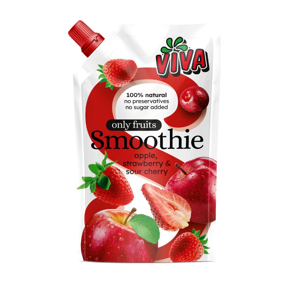 ВИВА СМУТИ ОД ЈАБОЛКО, ЈАГОДА И ВИШНА 180 МЛ