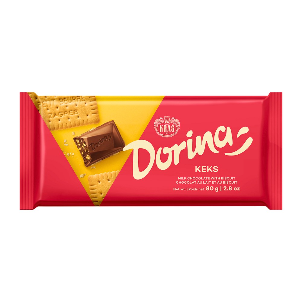 КРАШ ДОРИНА – ЧОКОЛАДА СО БИСКВИТИ 80 Г