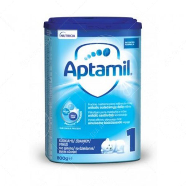 Aptamil 1 Почетна Млечна формула за доенчиња 0-6 месеци 800гр